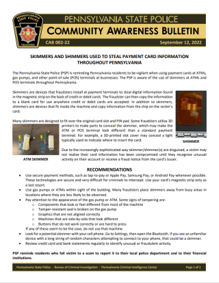 Community Awareness Bulletin